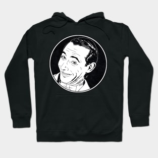 PEE WEE HERMAN (Circle Black and White) Hoodie